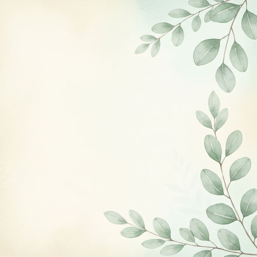 Soft botanical background with eucalyptus leaves